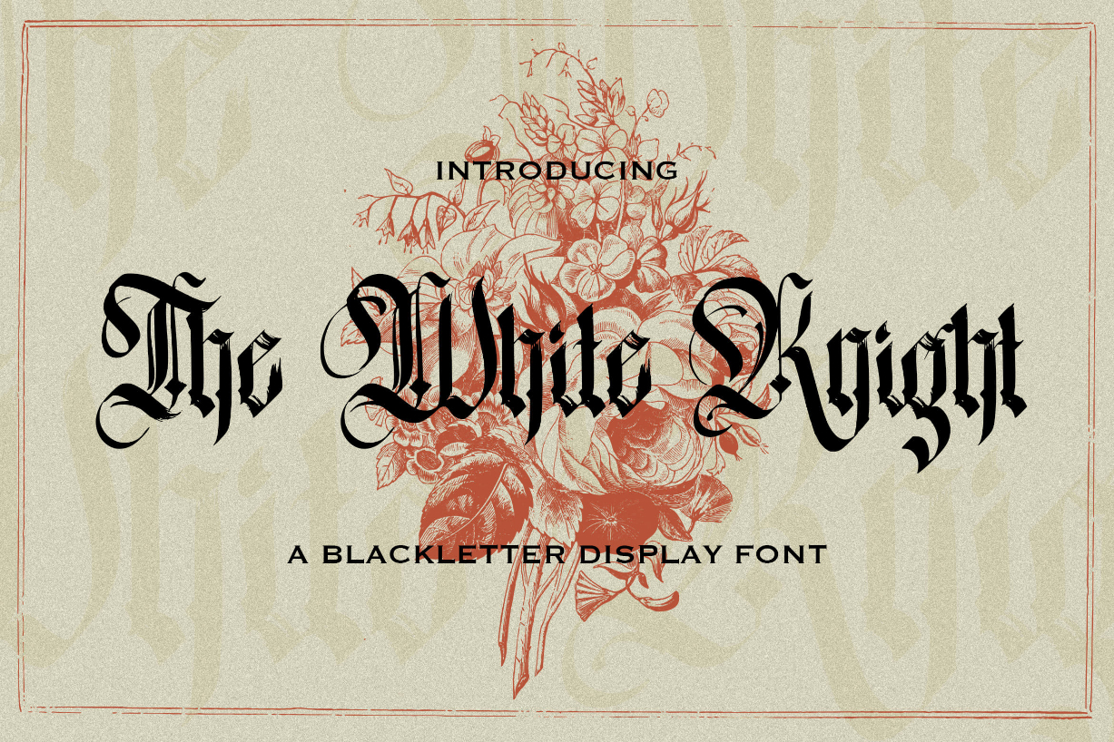 The White Knight Font Poster 1