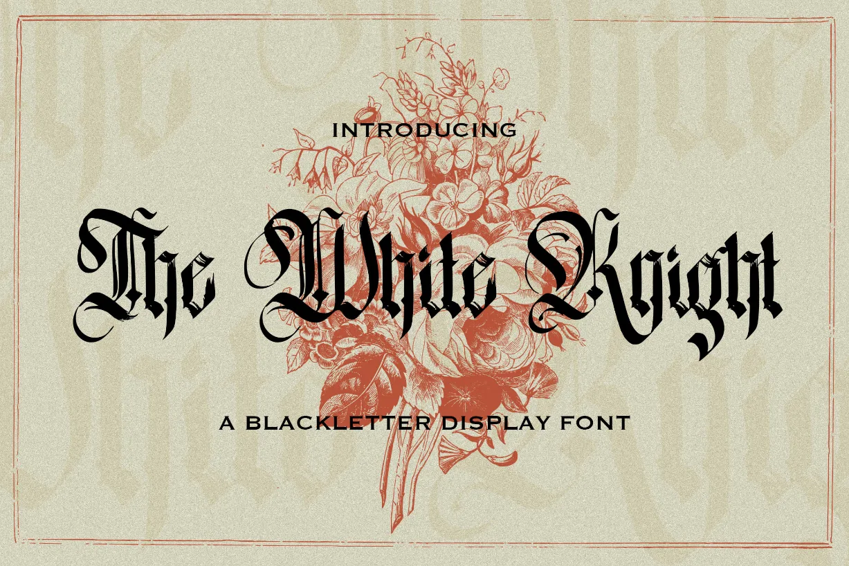 The White Knight Font The White Knight Font Poster 1