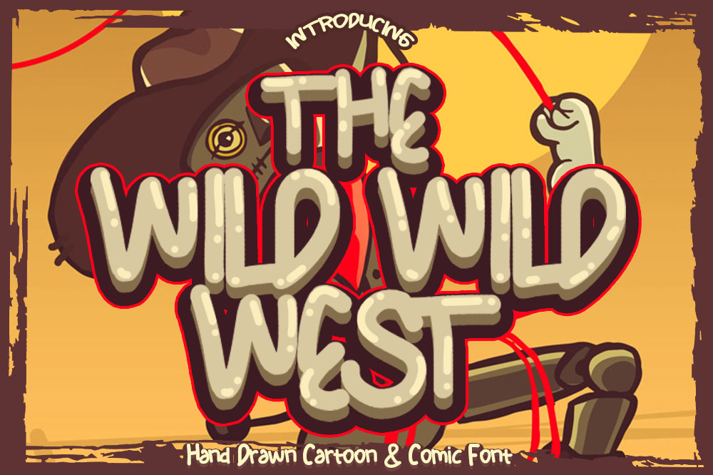 The Wild Wild West Font Poster 1