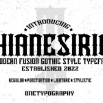 Thianesirion Font Poster 3