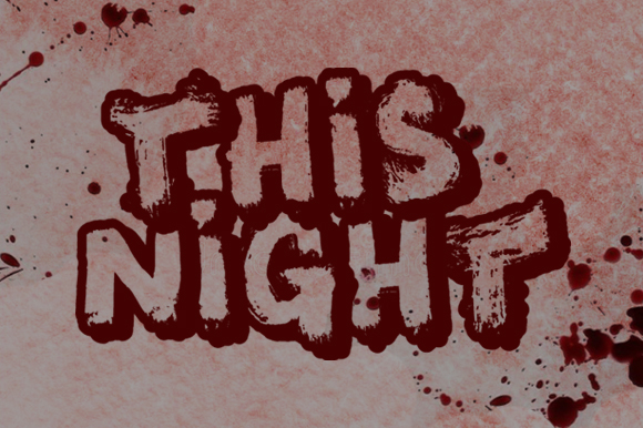 This Night Font Poster 1