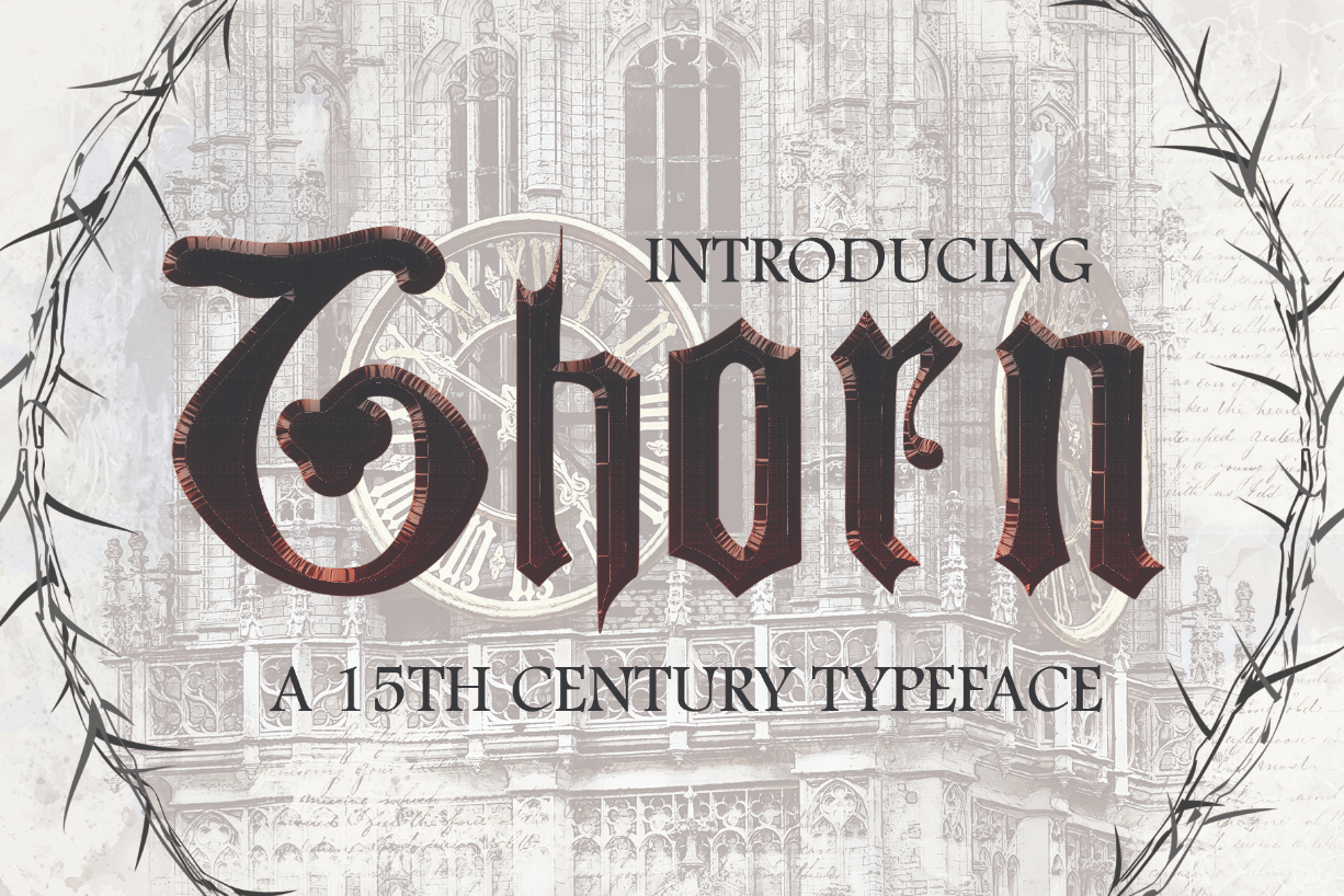 Thorn Font Poster 1