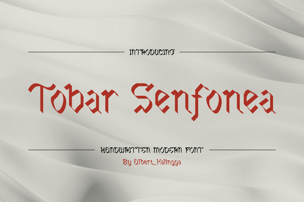 Tobar Senfonea Font Poster 1