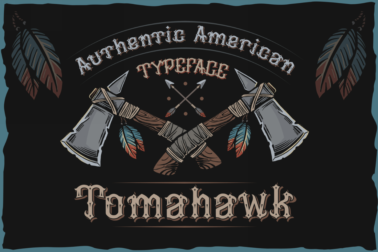 Tomahawk Font Poster 1