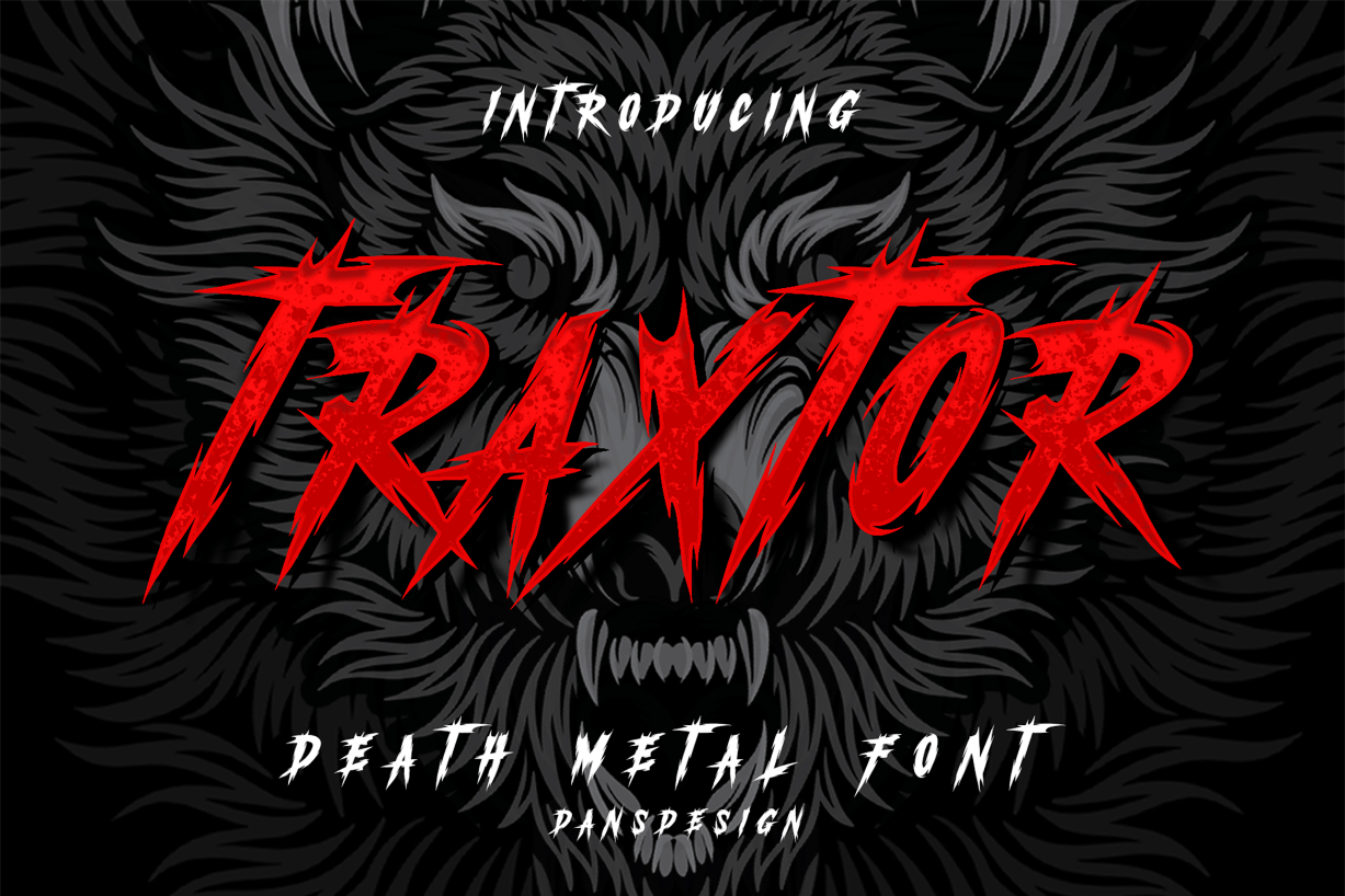 Traxtor Font Poster 1