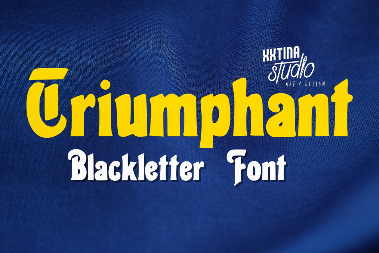 Triumphant Font Poster 1