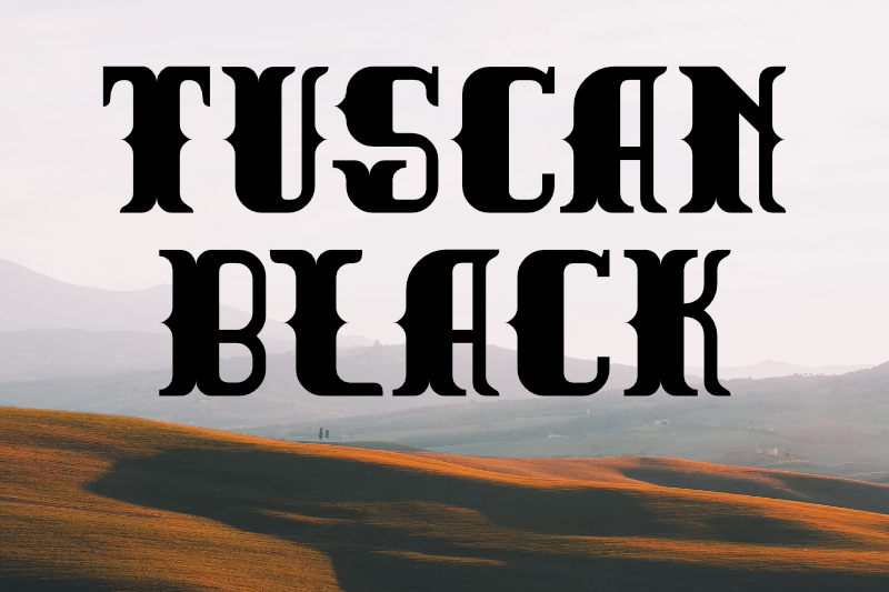 Tuscan Black Font