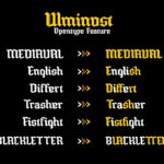 Ulminost Font Poster 8