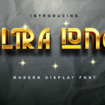 Ultra Long Font Poster 3