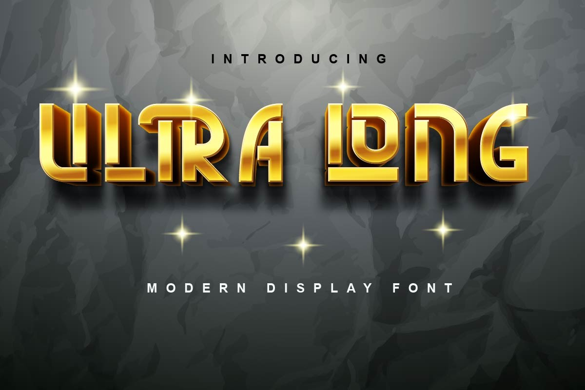 Ultra Long Font Poster 1