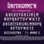 Unforgomen Blackletter Display Font Font Poster 10