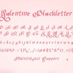 Valentine Blackletter Font Poster 7