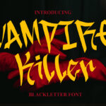 Vampire Killer Font Poster 1