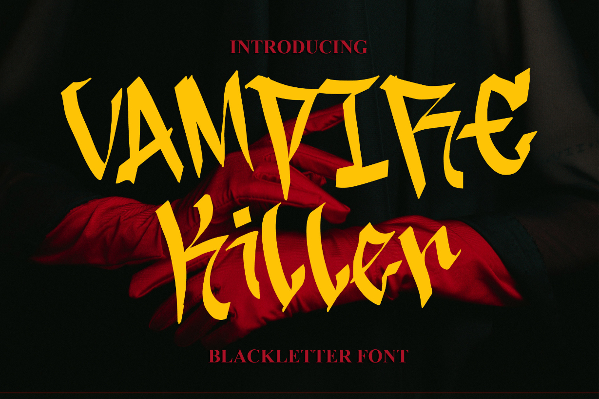 Vampire Killer Font Poster 1