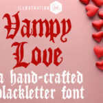 Vampy Love Font Poster 3