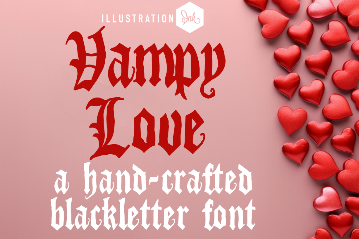 Vampy Love Font Poster 1