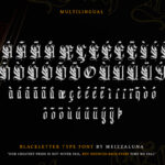 Van Blessing Font Poster 8