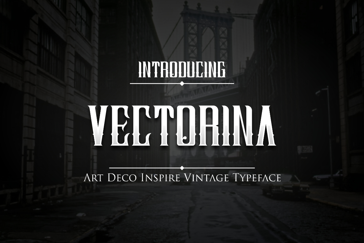 Vectorina Font Poster 1