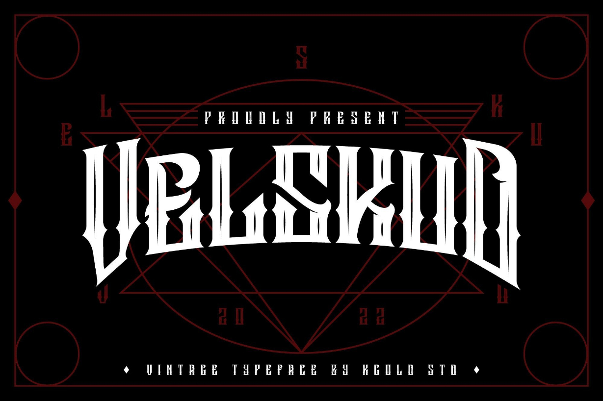 Velskud Font Poster 1