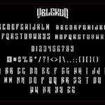 Velskud Font Poster 6