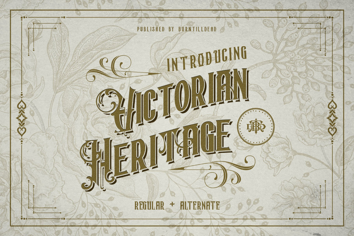 Victorian Heritage Font Poster 1
