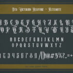 Victorian Heritage Font Poster 9