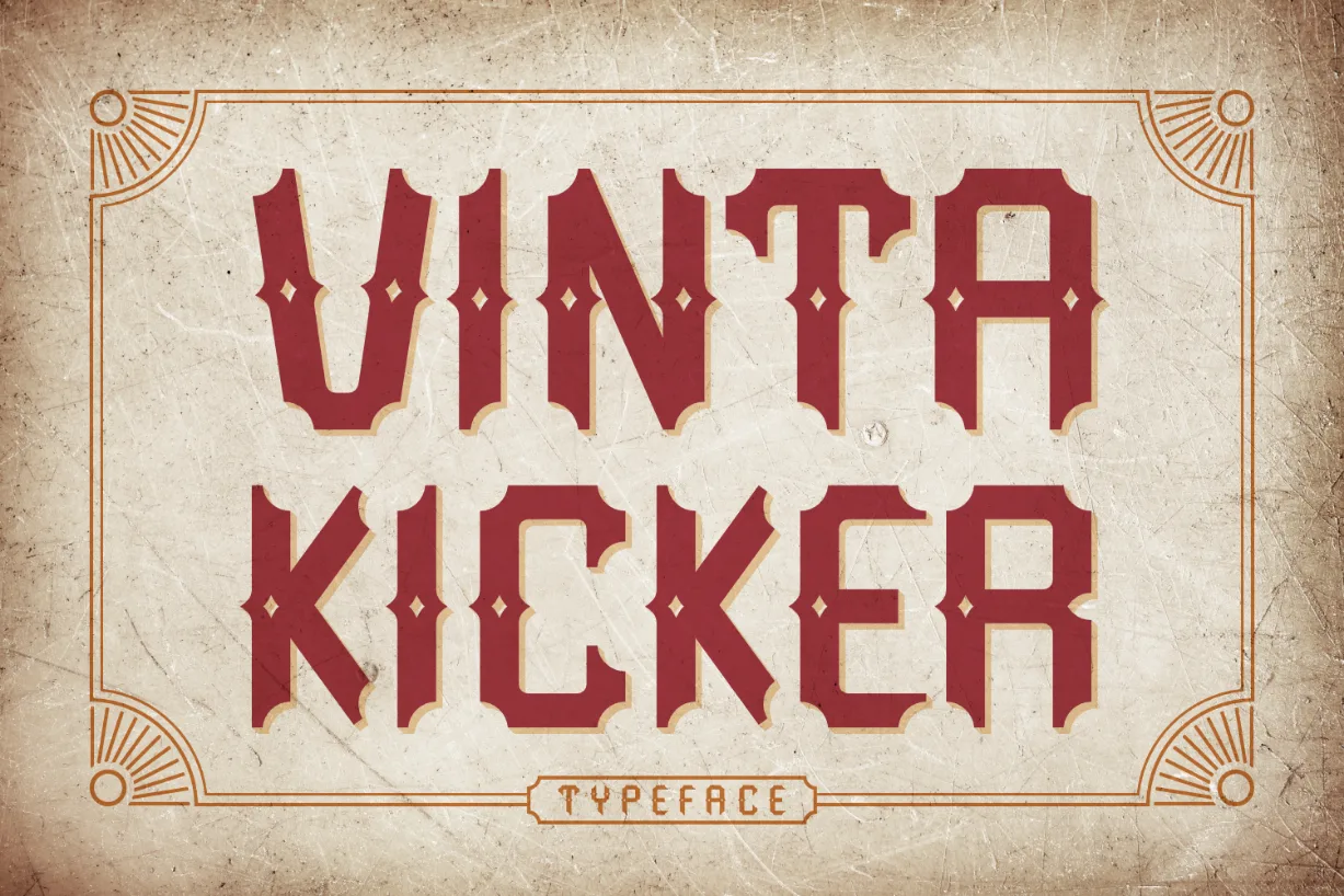 Vinta Kicker Font Vinta Kicker Font Poster 1