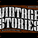 Vintage Stories Font Poster 3