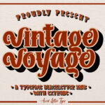 Vintage Voyage Font Poster 3