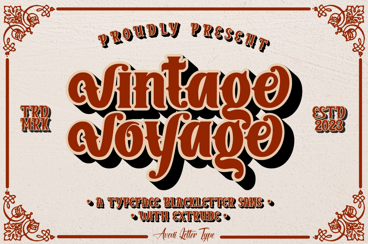 Vintage Voyage Font