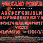 Volcano Power Font Poster 10