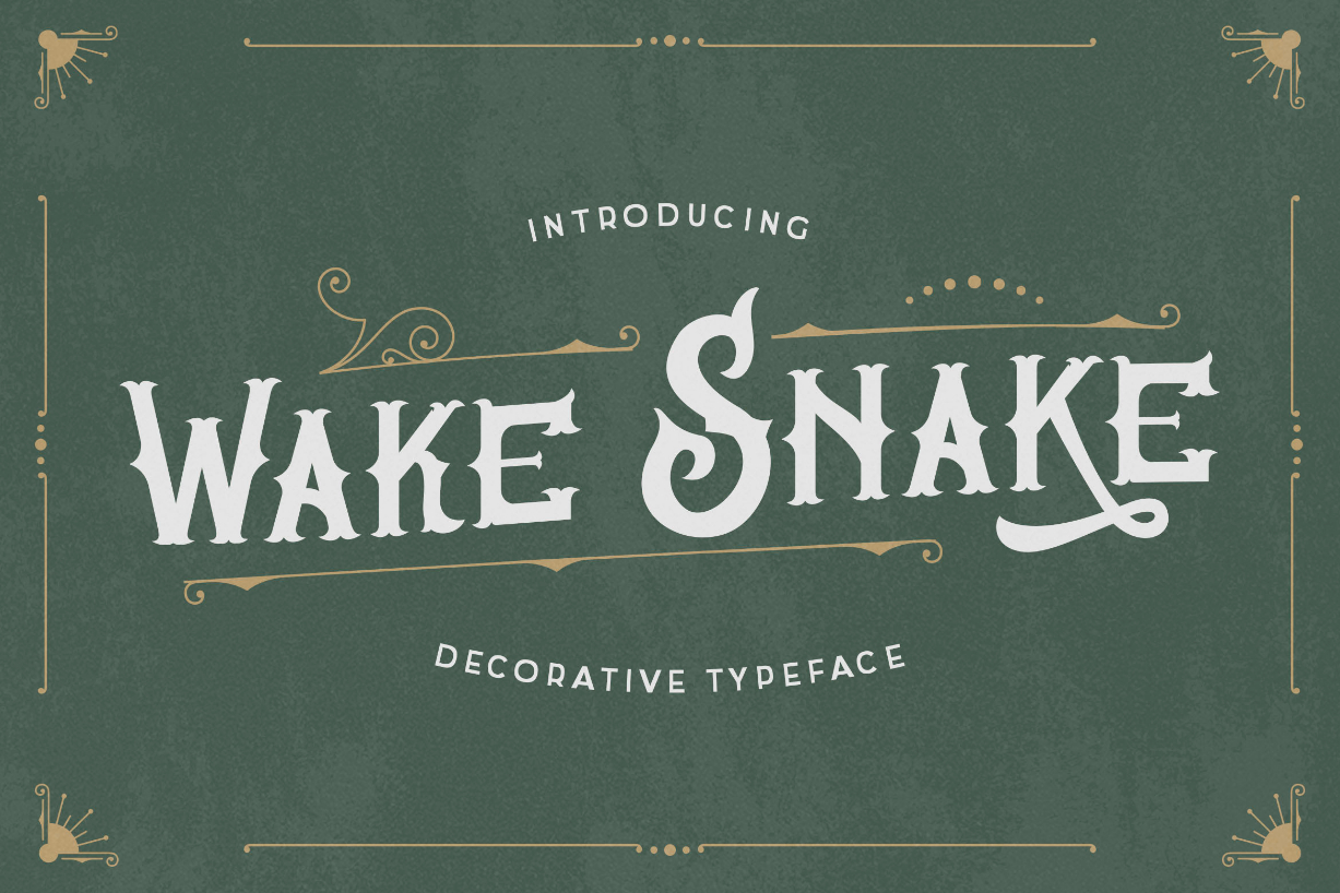 Wake Snake Font Poster 1