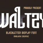 Waltzy Font Poster 3