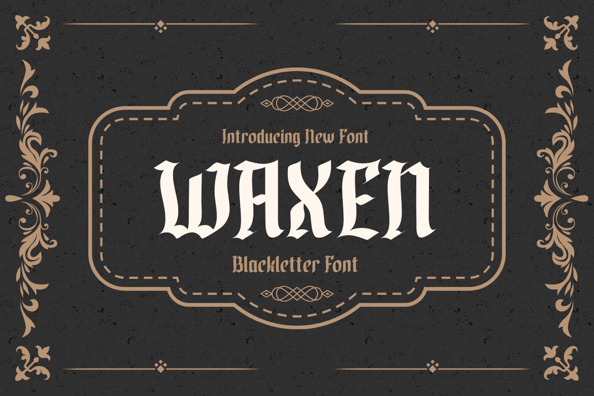 Waxen Font Poster 1