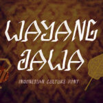 Wayang Jawa Font Poster 3