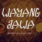 Wayang Jawa Font Poster 1