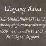 Wayang Jawa Font Poster 7