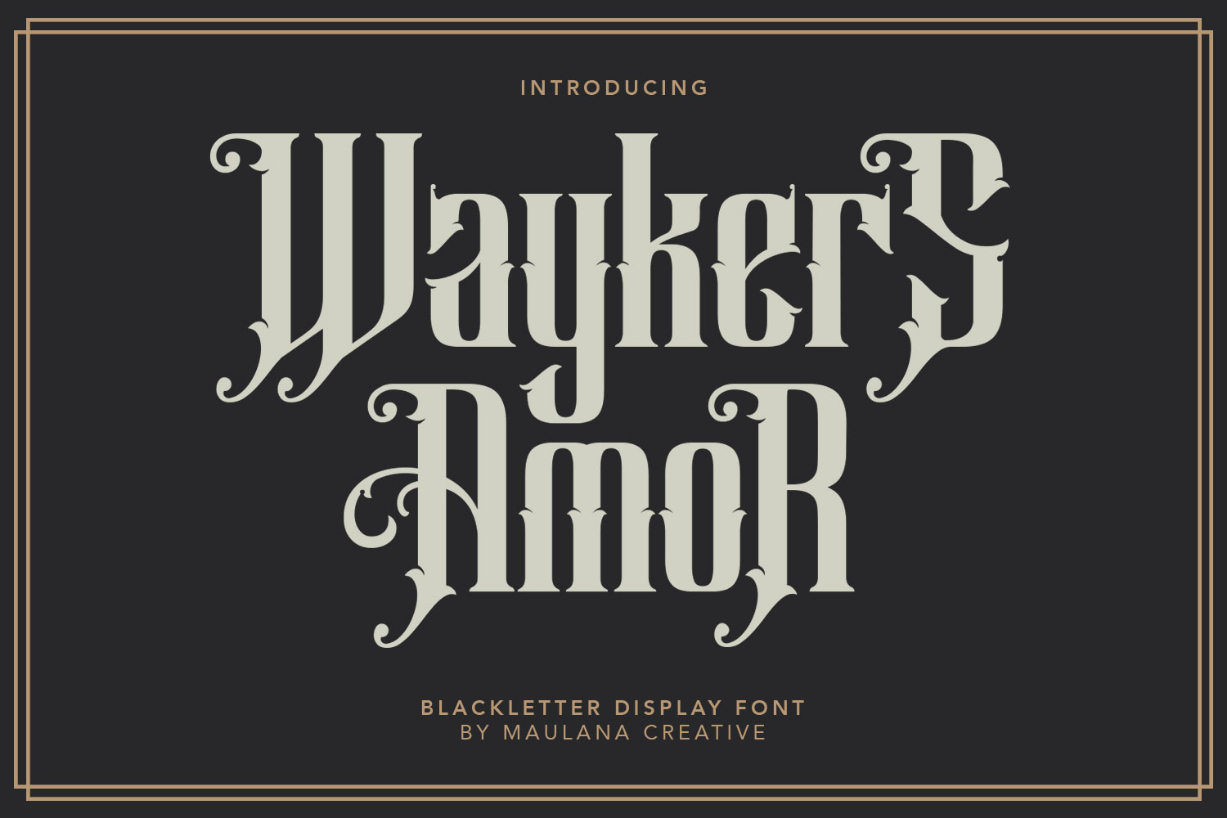 Waykers Amor Font Poster 1