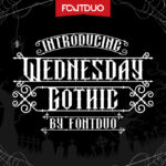 Wednesday Gothic Font Poster 3