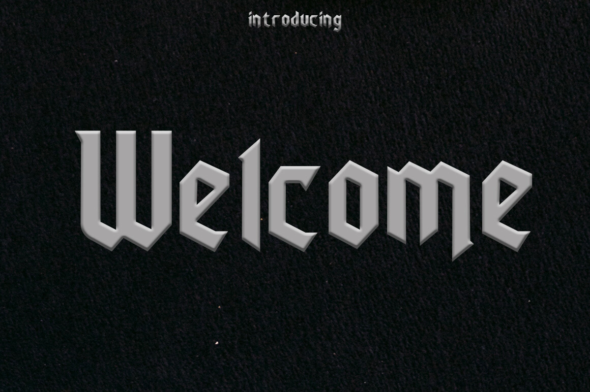 Welcome Font Poster 1