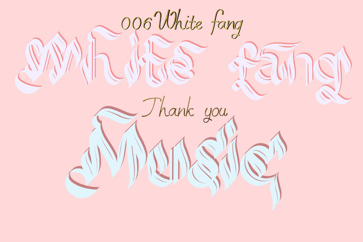 White Fang Font Poster 1