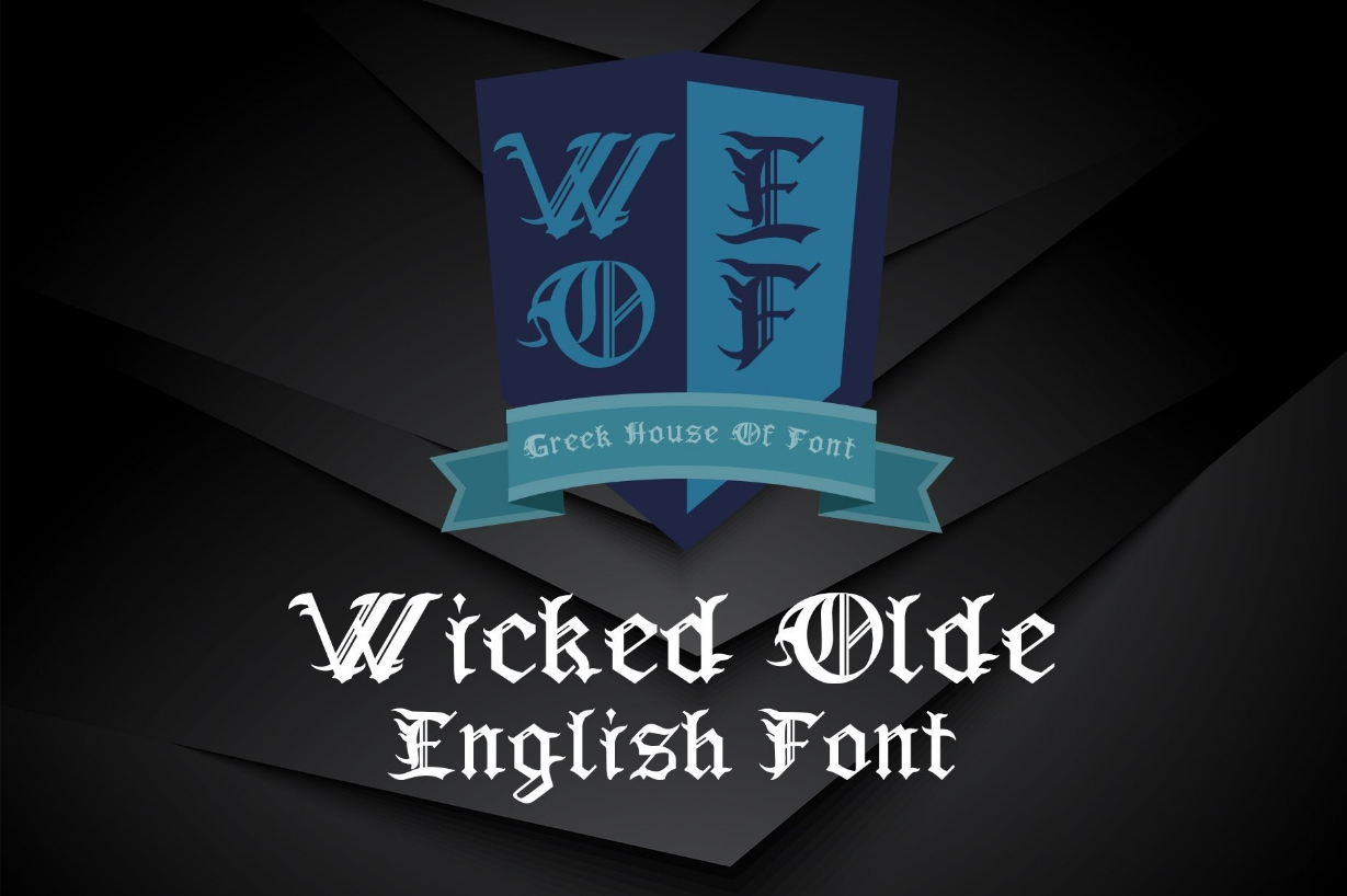 Wicked Olde English Font Poster 1