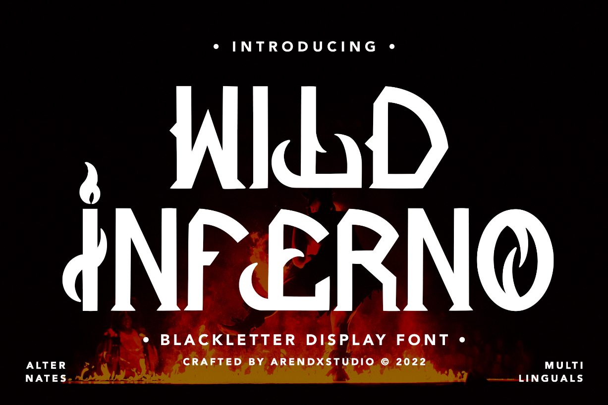 Wild Inferno Font Poster 1
