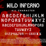Wild Inferno Font Poster 10