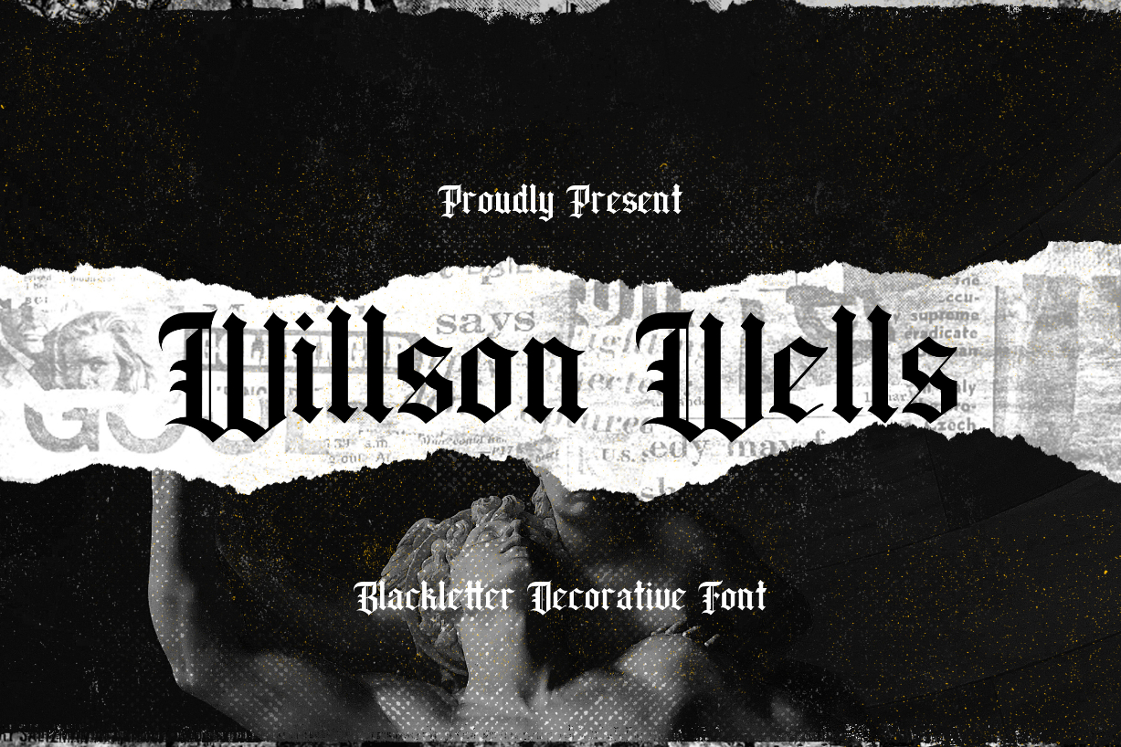 Wilson Wells Font Poster 1