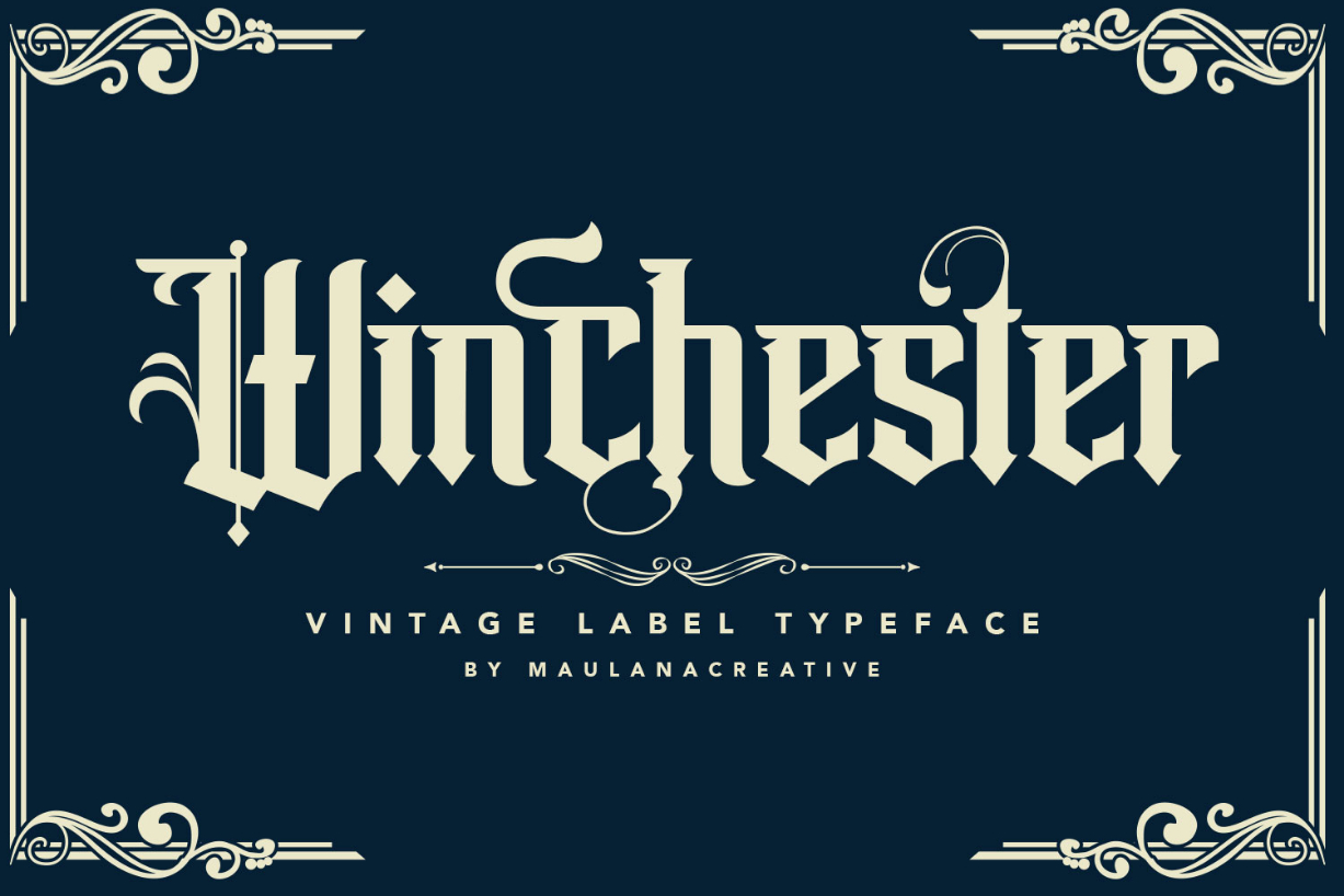Winchester Font Poster 1