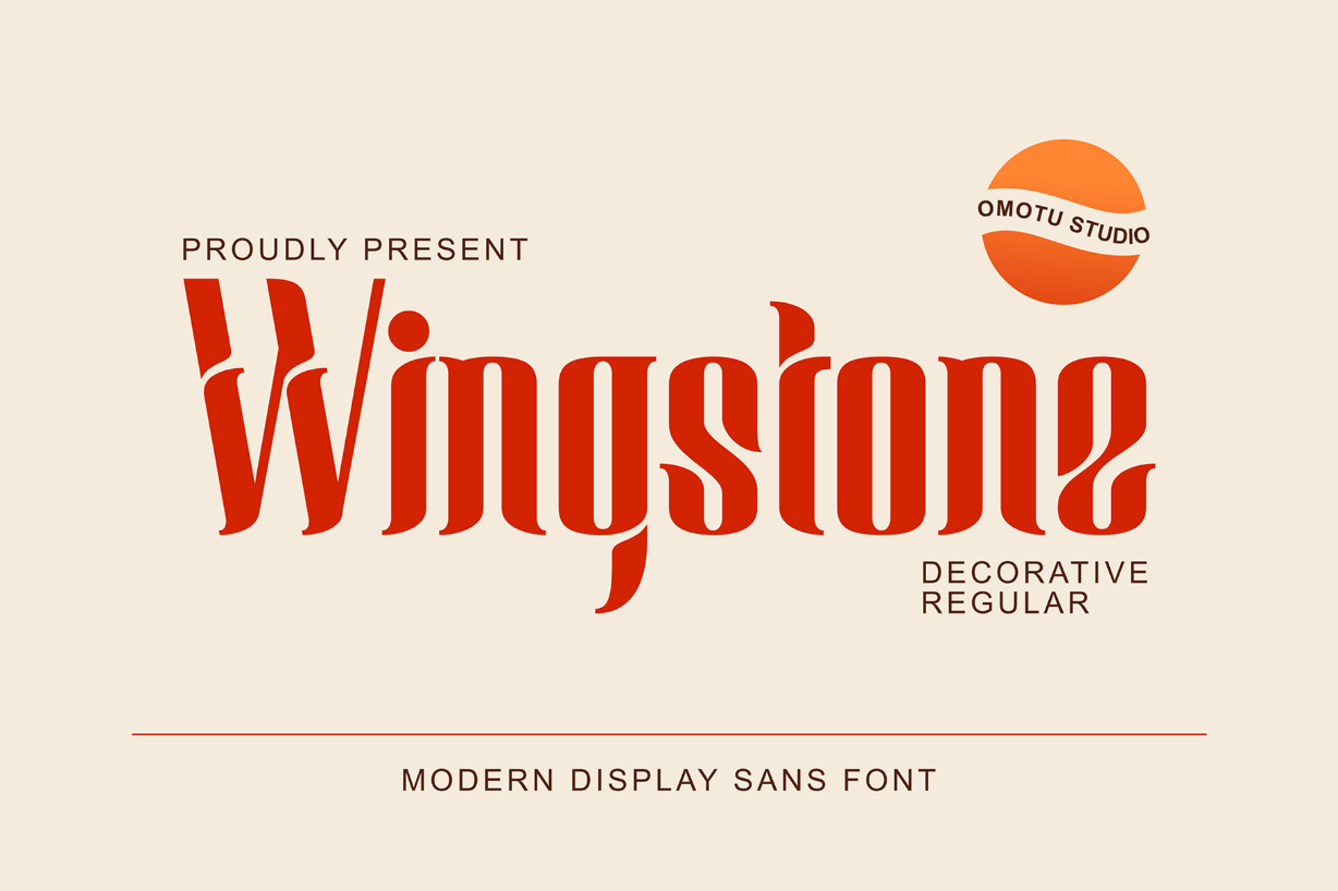 Wingstone Font Poster 1