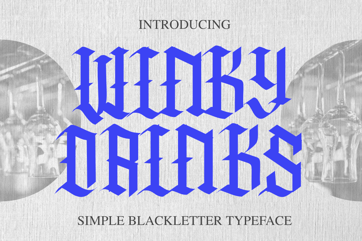 Winky Drinks Font