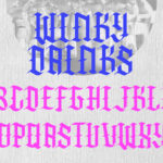 Winky Drinks Font Poster 9