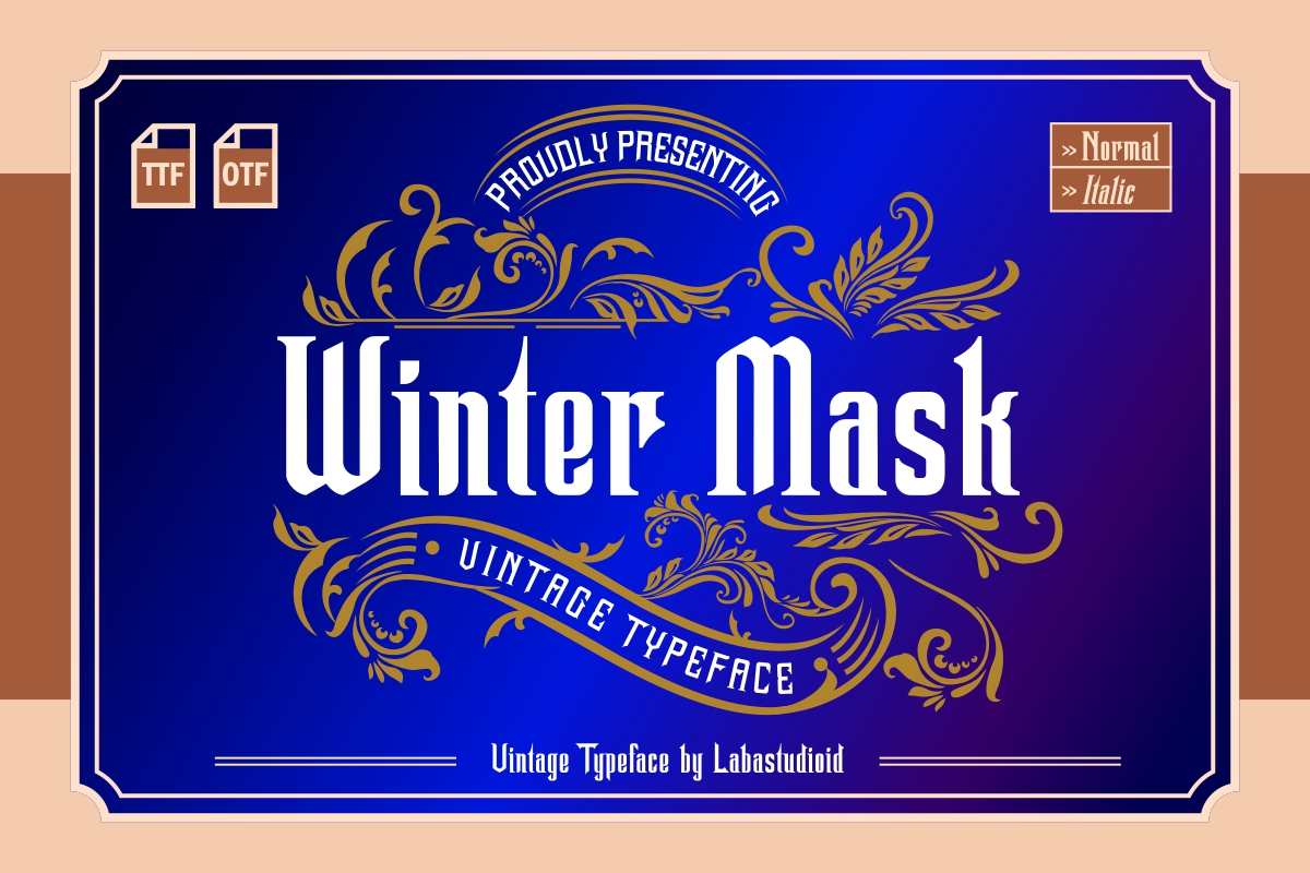 Winter Mask Font Poster 1